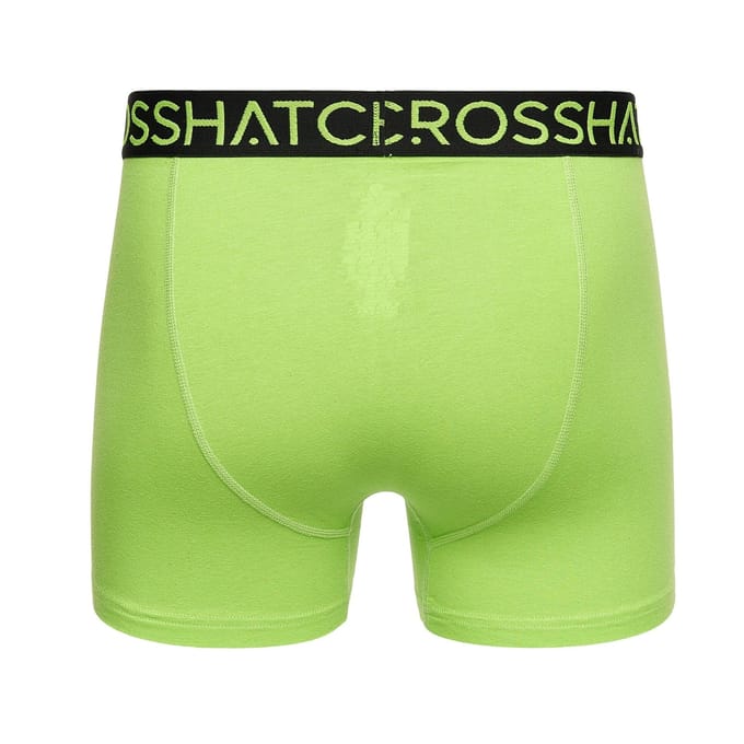 Crosshatch Heren Highlighter Boxer Shorts (Pack of 3) (Groen/rood)