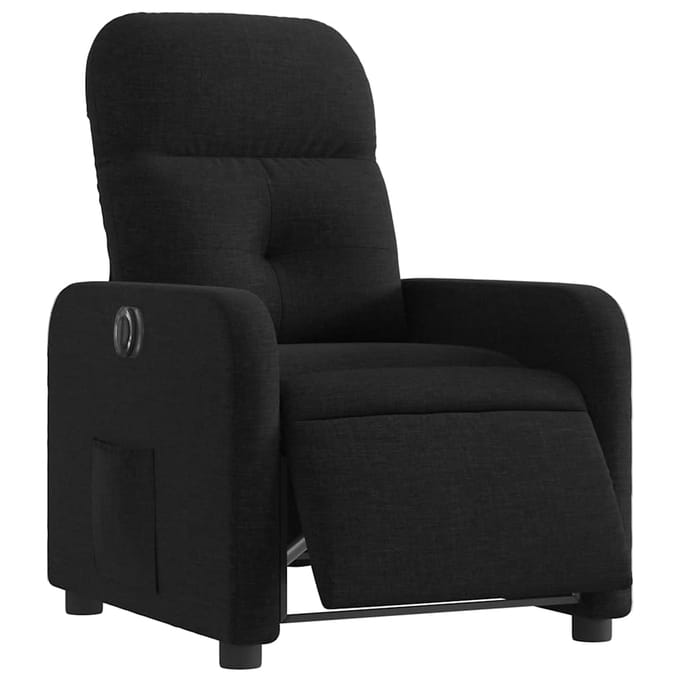 vidaXL - Fauteuil - verstelbaar - elektrisch - stof - zwart