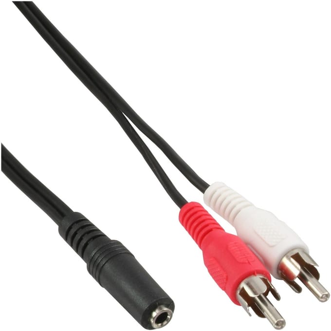 Tulp (m) - 3,5mm Jack (v) adapter kabel | CCS | 3 meter