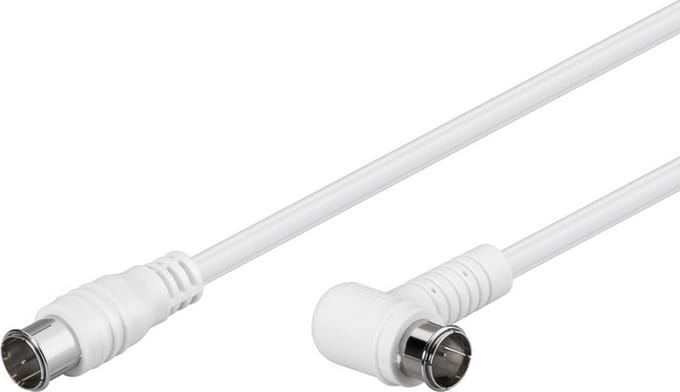 Goobay 67350 coax-kabel 5 meter F plug Wit