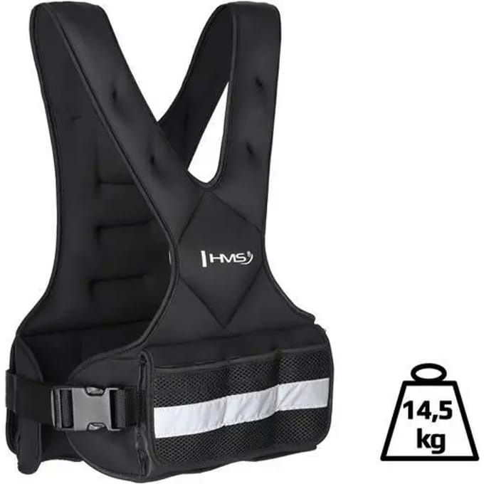 HMS KOR15 - Verstelbaar Gewichtsvest - 14.5KG - Comfortabel - Multifunctioneel
