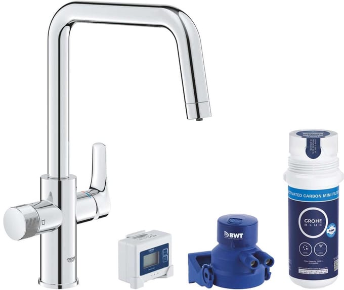 Grohe Blue Pure - Set keukenkraan Start met filterfunctie, chroom 30596000