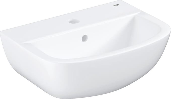 GROHE Bau Ceramic wastafel 45 - Kraangat met overloop - 45.3x35.4 cm - Alpine Wit