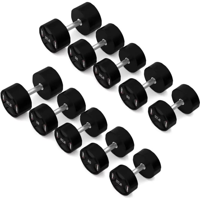 HMS HPC Serie - Polyurethaan Halterset - 2 x 40-50 kg - Antislip Greep