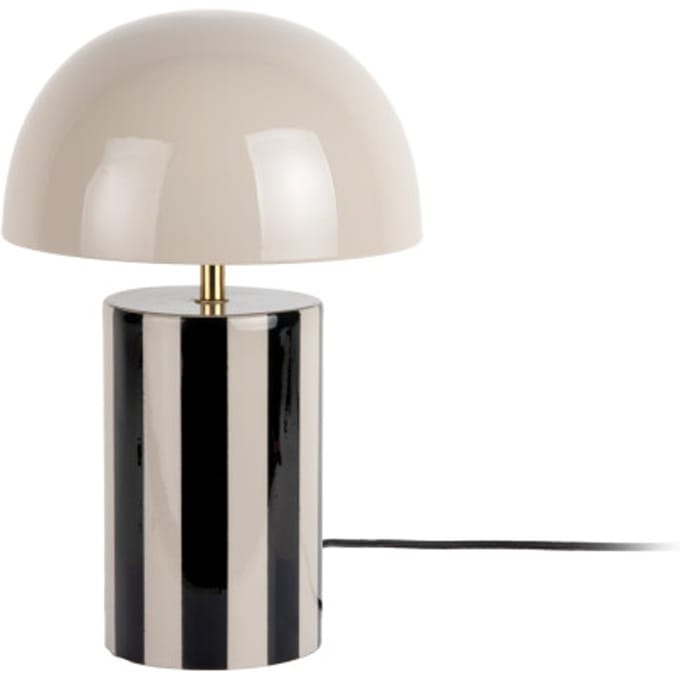 Leitmotiv tafellamp rayado black & warm grey