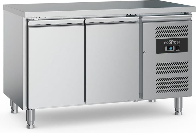 Ecofrost Koelwerkbank - 282L - 2 Deuren 1/1 GN - +2°C/+8°C - Geforceerd - 1360x700x850mm