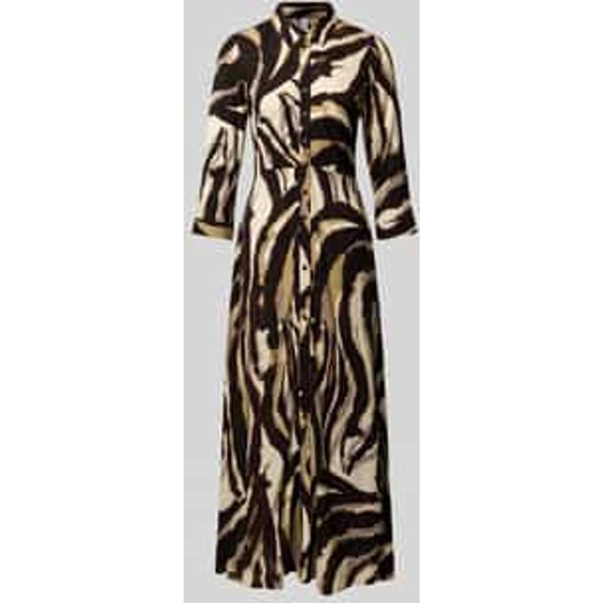Maxi-jurk met knoopsluiting, model 'SAVANNA'