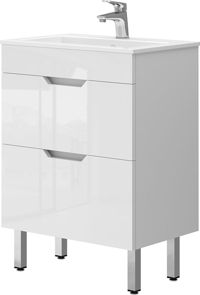 Vicco Badkamermeubelset Clayton, Wit, 2-delig