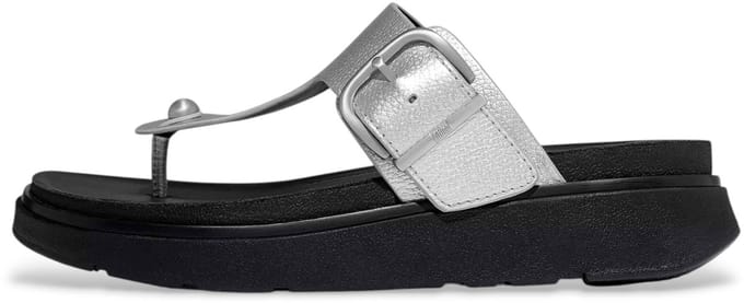 Fitflop Gen-FF gesp sandalen in zilver leer
