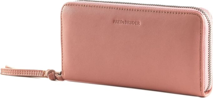 FREDsBRUDER Leren Portemonnee In My Pocket Ziparound Wallet Rose Roze