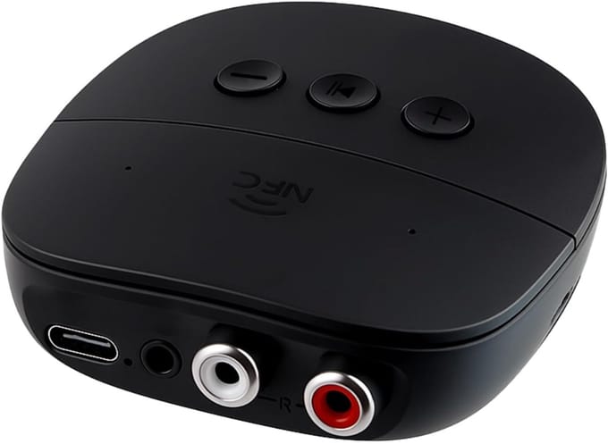 KAD® Bluetooth Adapter - Bluetooth Receiver - Bluetooth Transmitter - Zwart - 6cm x 6cm x 2cm