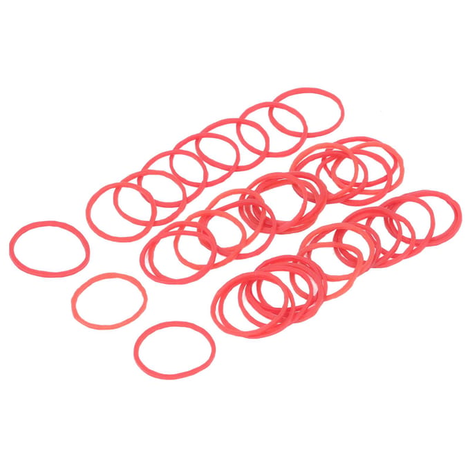 Élastique pour permanente de cheveux Fixation ferme Haute élasticité Élastiques pour cheveux Bandes pour salon de coiffure Rouge red