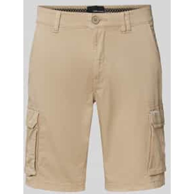 Regular fit korte broek met cargozakken