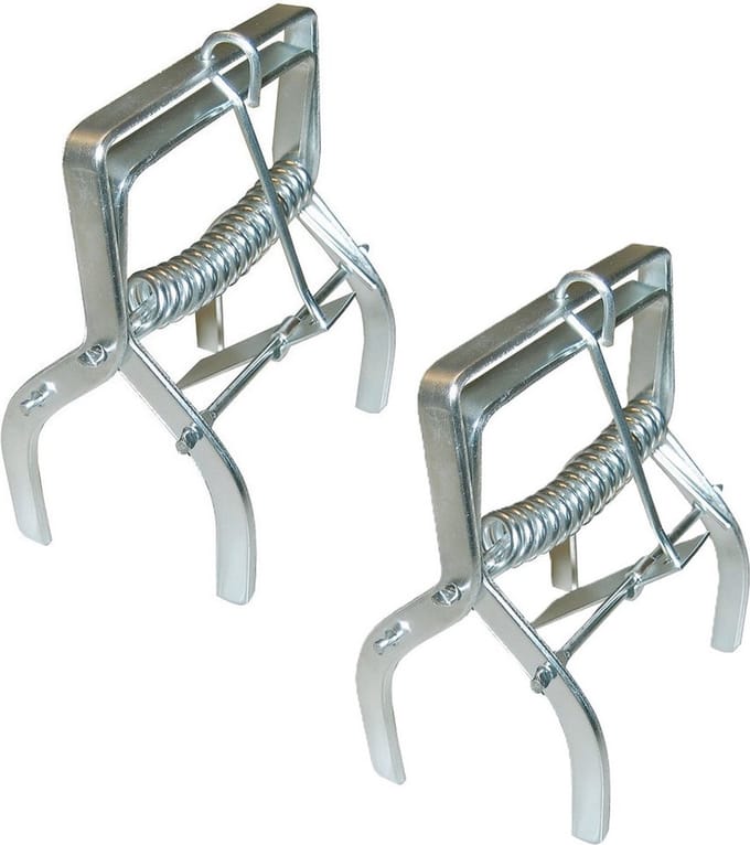 Professionele Mollenklem - 2x - schaarklem - metaal - Mollen vangen