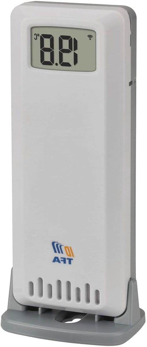 Temperatuur Zender - Extra Sensor - Klimaat Controle - 100 Meter Bereik - 11.7 cm Lengte - Wit