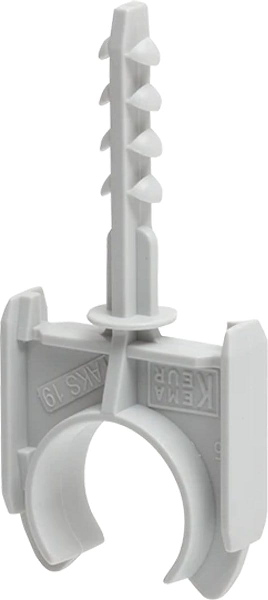 Schnabl buisklem 19-19,8mm - grijs - per 200 stuks (AKS19)