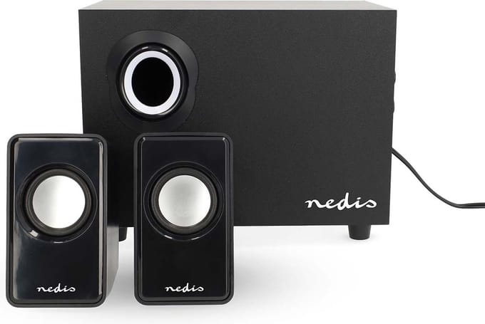 Nedis PC-Speaker - 2.1 - 33 W - 3,5 mm Male - USB Gevoed - Volumebediening