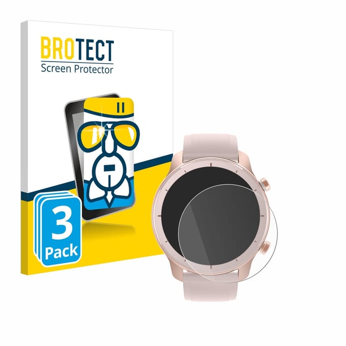 Screenprotector 3 Stuks voor Huami Amazfit GTR (42 mm) Beschermglas transparant