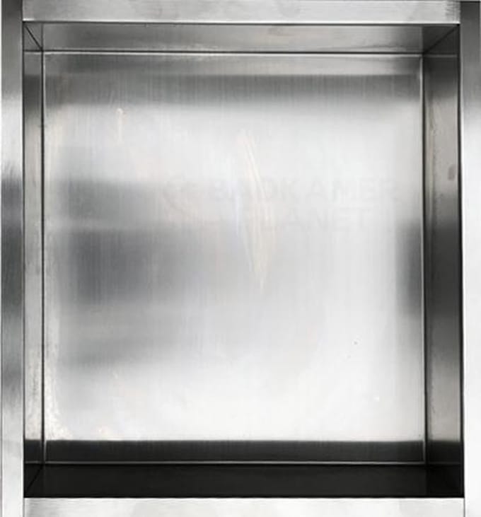 Inbouwnis 30x30 RVS