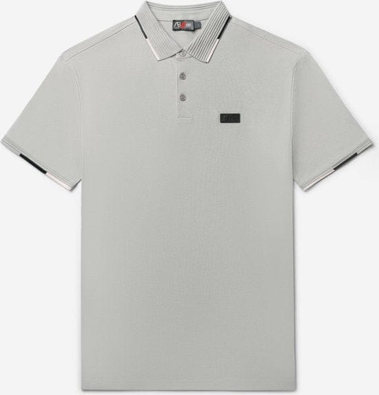 AB Lifestyle - Driekleurige Polo | Alloy - Heren - Maat: XS