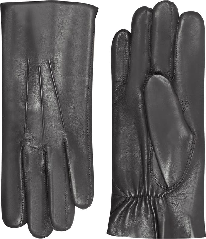 Laimböck Leren handschoenen heren model Stainforth Color: Espresso, Size: 8.5