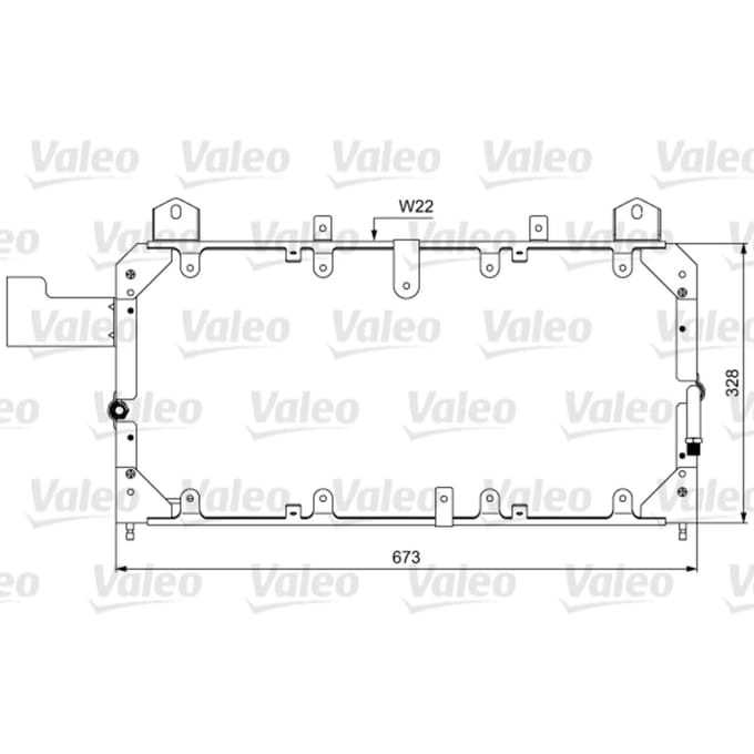 Condensator, airconditioning VALEO 814062