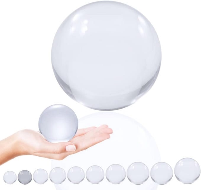 Kristalheldere Acryl Jongleerbal voor Contactjongleren - Diameter 65 mm