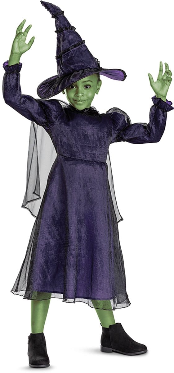 WICKED (NBC UNIVERSAL), Elphaba Deluxe, Maat XS (3T-4T jaar), Meisjes
