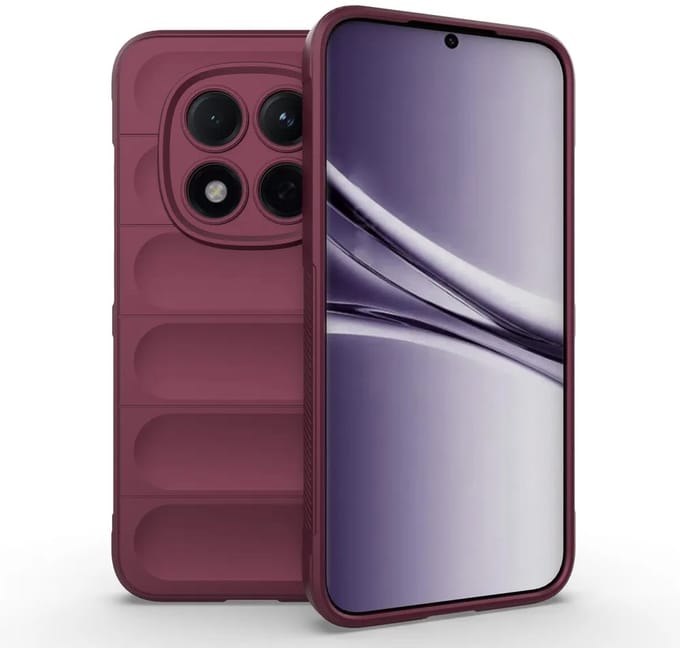 MobyDefend Hoesje - Geschikt voor Xiaomi Redmi Note 15 Pro 5G - TPU Gripcase - Donkerpaars