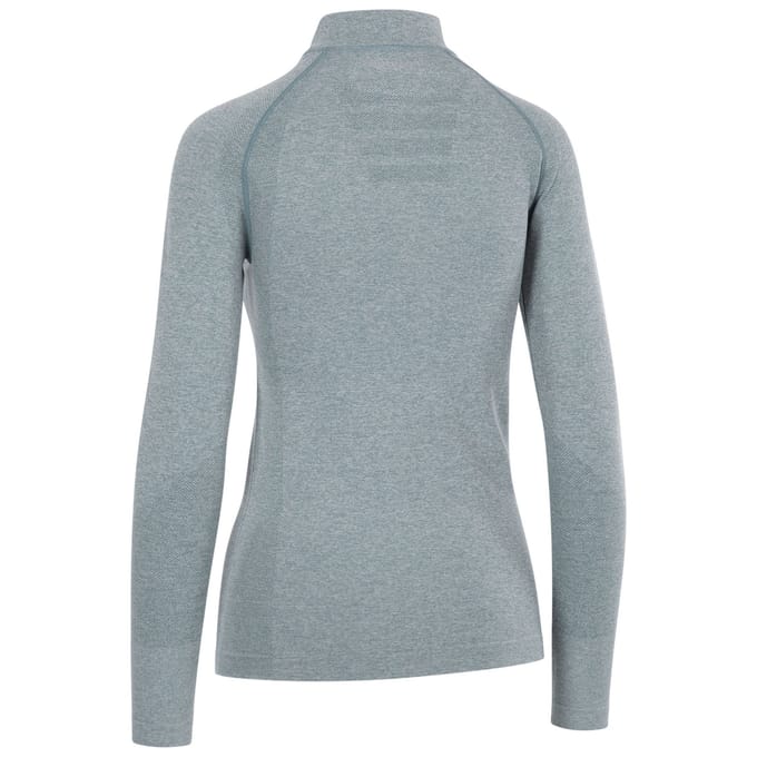 Trespass Dames pelina half zip active top met lange mouwen