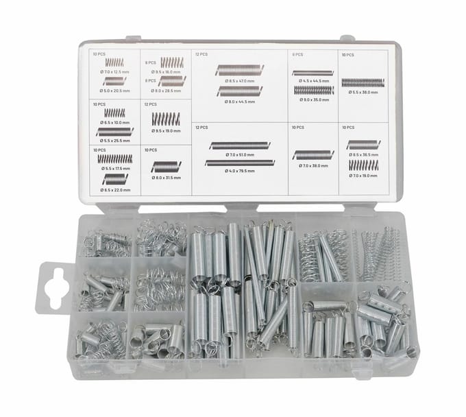 Awtools - Assortimentsdoos Veren - 200 stuks - Roestvrij - Met Organizer
