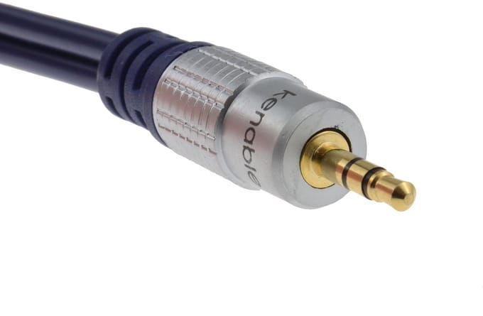 Jack Kabel 2x 3.5mm Stereo Male, 2.5 meter, Verguld