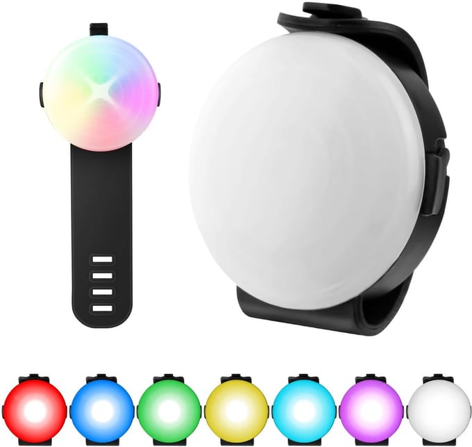 Dailygoody - Led-knipperlicht - Oplaadbaar - Veiligheidslicht - Zwart
