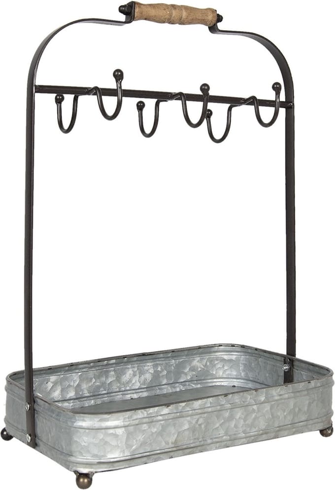 Clayre & Eef Mokkenrek 32x20x44 cm Grijs IJzer