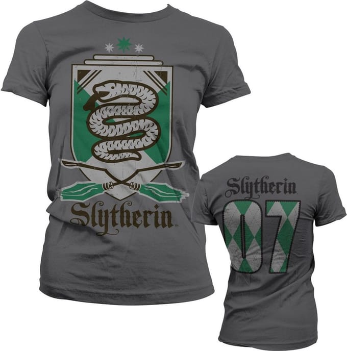 Harry Potter Dames Tshirt -L- Slytherin 07 Grijs