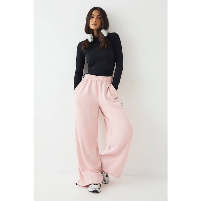 Dames DSGN Studio Piping Detail Mid Rise Toggle Jogger | Baby Roze | Maat: XL