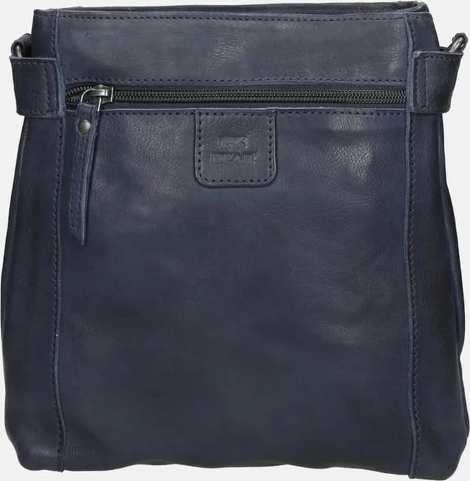 Bear Design Teppie Leren Schoudertas - Navy Blauw