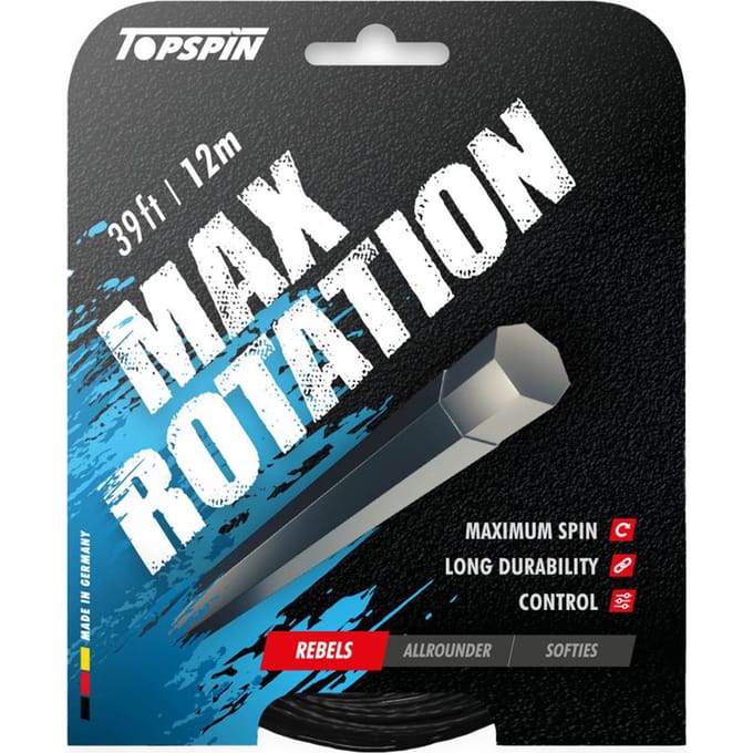 Topspin Max Rotation 12m Set Snaren-Zwart