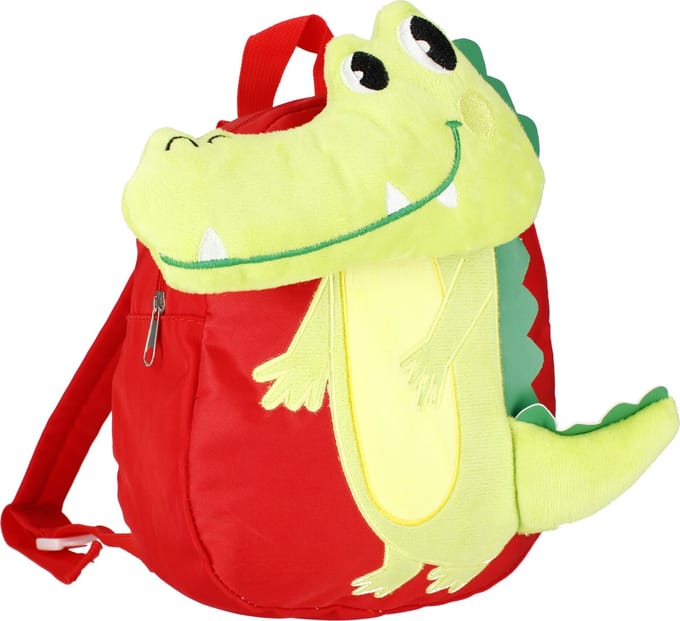 Starpak rugzak - schooltas - 27x26x14 cm - krokodil - 3D