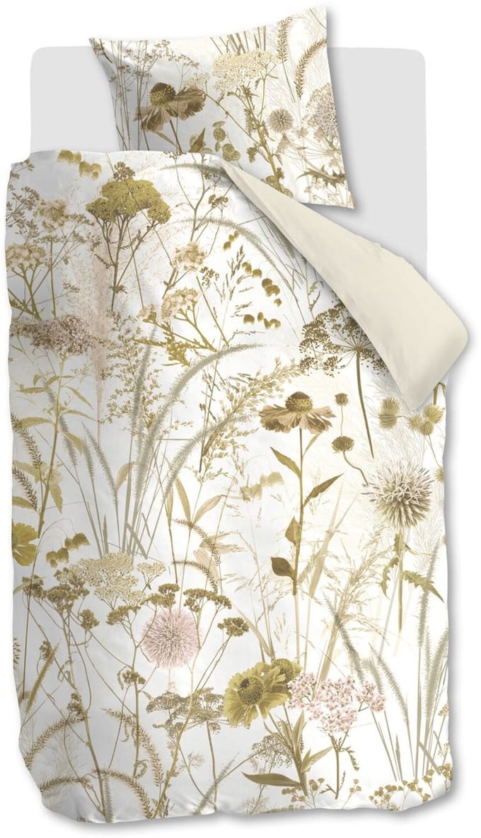 Beddinghouse Cely dekbedovertrek - Eenpersoons - 140 x 200/220 cm - Naturel