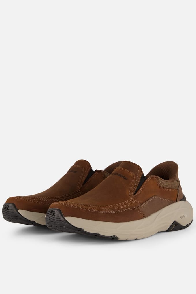 Skechers Arch Fit Maverick Instappers bruin Leer - Maat 41