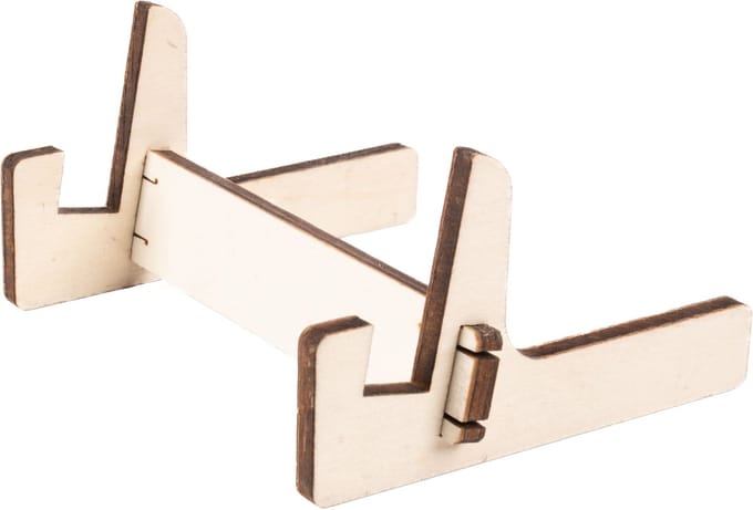 Houten Houder / Mini Ezel / Display Houder / Menukaarthouder - Type: TPT-Onbewerkt - 25 mm