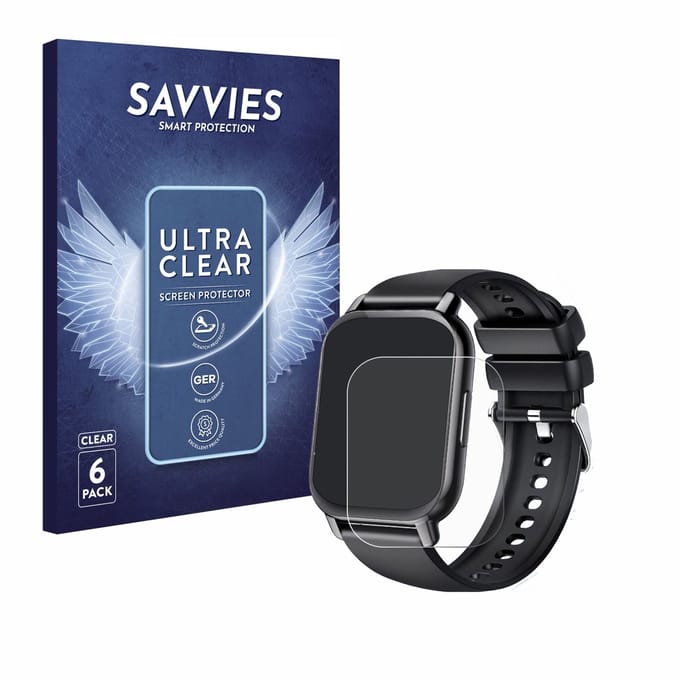 Savvies - Screenprotector voor Hoxe Y6 1.85" - Folie Beschermfolie transparant 6 Stuks