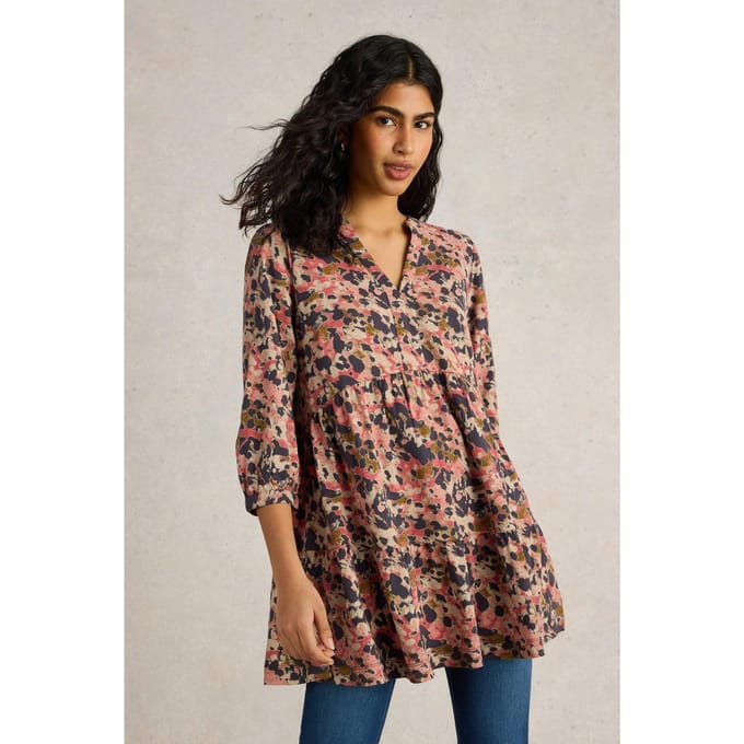 White Stuff Marta Tunic Green Print Größe: 12 | Blusenkleider Outlet | Damen | Grün