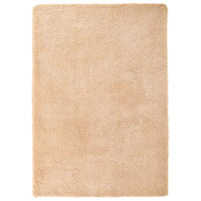 vidaXL - Hoogpolig - vloerkleed - NAVARRA - 240x340 - cm - polyester - beige
