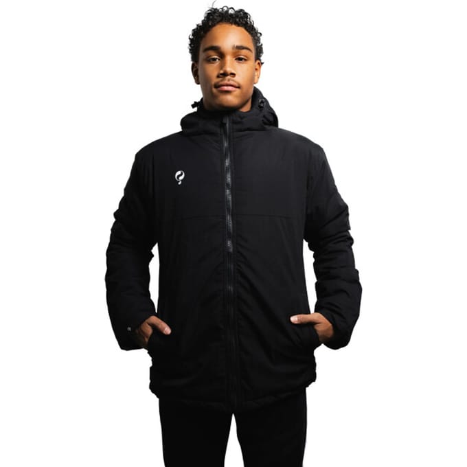 Heren Padded Jacket Evergreen - Zwart/Wit