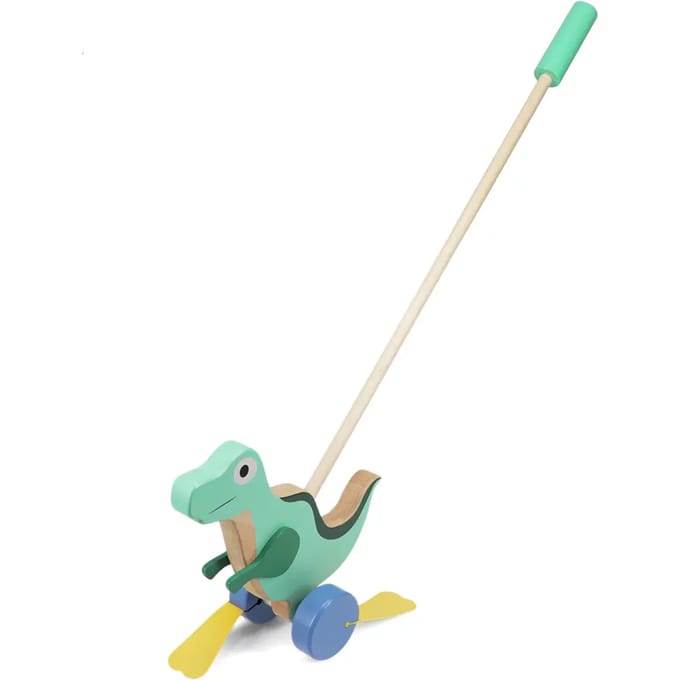 Houten duw speelgoed voor ontwikkeling Rex London Flapping Dinosaur