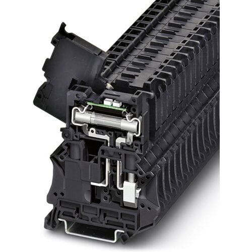 Phoenix Contact 3046430 Zekering-serieklem 8.2 mm Schroeven Zwart 50 stuk(s)