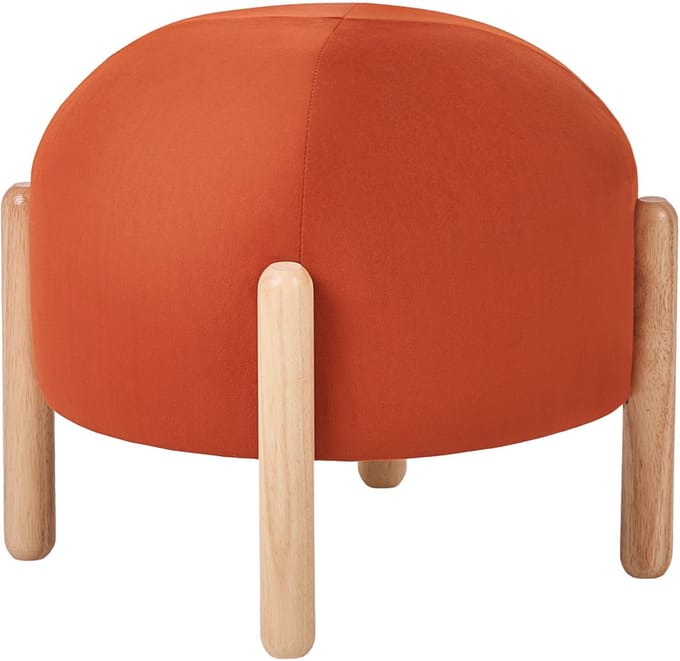 HELEN - Poef - Oranje - Fluweel