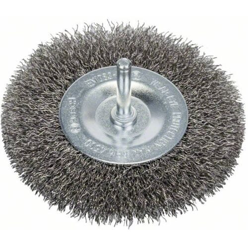 Bosch Accessories Schijfborstel, gegolfd, roestvrij, 100 mm, 0,3 mm, 10 mm, 4500 omw/min 2608622124 Schacht-Ø 6 mm 2608622124 1 stuk(s)